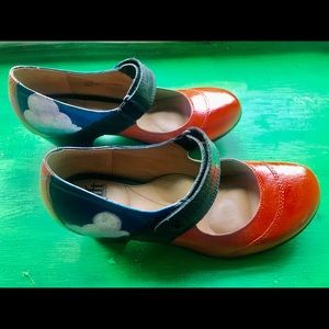 Bespoke Vintage-style Sofft Leather Clogs